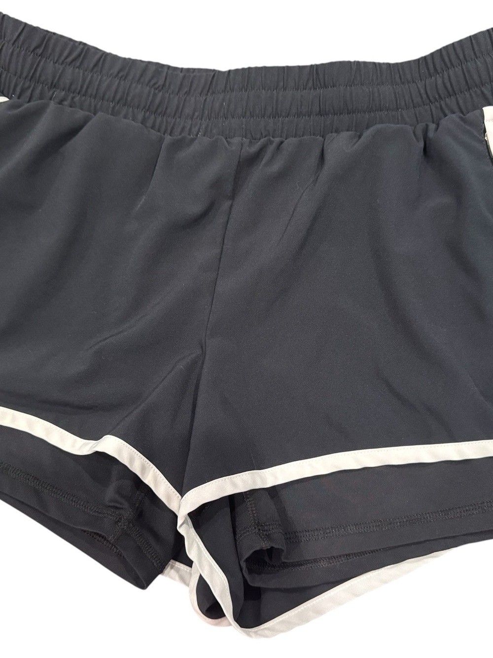 Spyder Black Athletic Shorts with White Trim